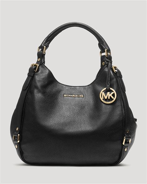 michael michael kors pebble leather hobo bag|Michael Kors large shoulder bag.